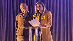 María Rosa Cantú de Ruiz y Manuel Ruiz presidenta y vicepresidente de la asociación