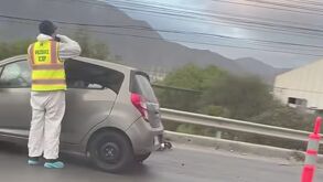 Accidente de moto en García