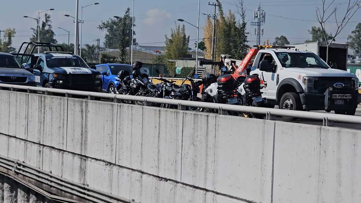 Motocicleta detenida
