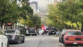 Varias unidades de la corporación resguardaron la zona para iniciar con las indagatorias