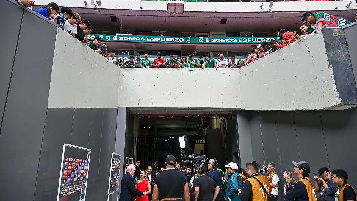 Vista de un sector del remodelado Estadio Azteca a minutos de la reinauguración previo al Mundial 2026 / Imago7
