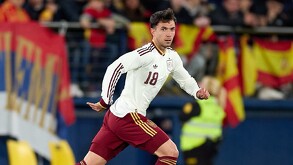 Martín Zubimendi con la Selección de España.