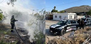 Hombre provoca incendio en Lerdo Durango