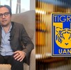 Mauricio Culebro durante la entrevista sobre su salida como presiente de Tigres.