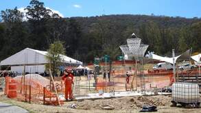 obras de remodelación en el parque estatal flor del bosque en puebla