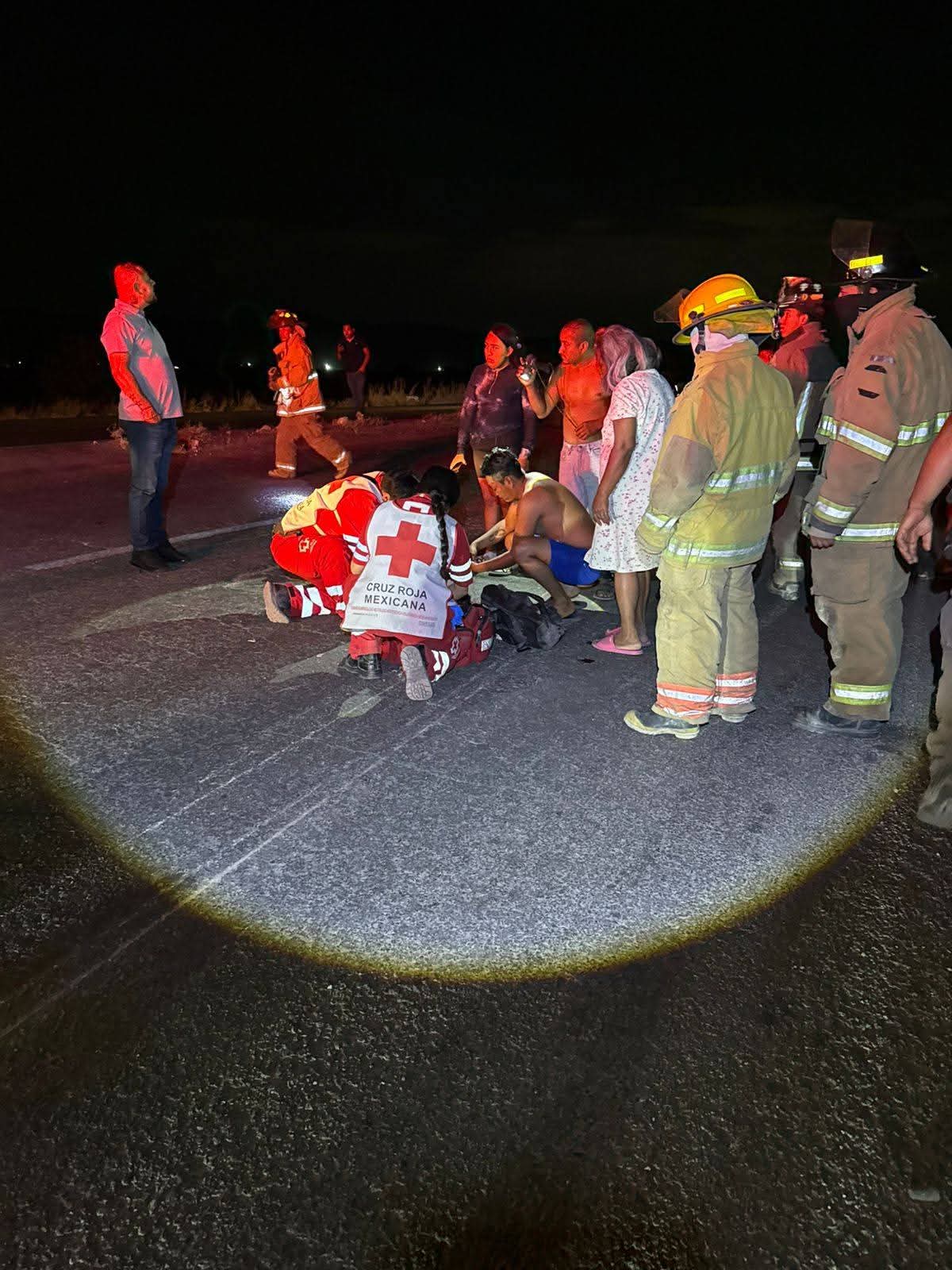 Hombre accidentado en la Torreón San Pedro