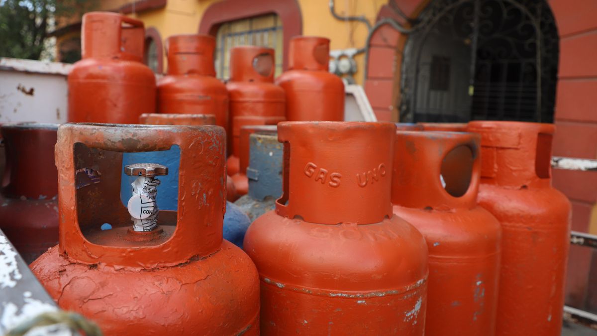 Tanques de gas, que es la forma más habitual de consumo y venta del Gas LP para el servicio doméstico en Puebla.