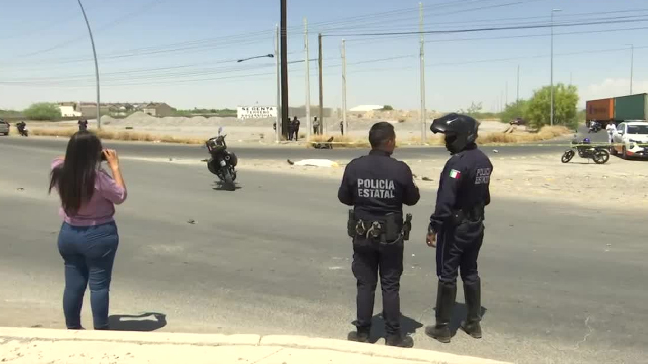 Un joven motociclista murió luego de registrarse un accidente con una camioneta en la carretera Mieleras, Matamoros.