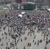 Aficionados se reúnen en el Zócalo de la CdMx para ver un partido de la Selección Nacional