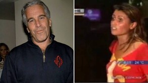 Collage que incluye a Jeffrey Epstein y Gabriela Rico Jiménez.