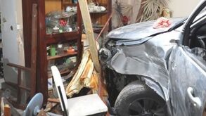 Camioneta chocada en Argentina