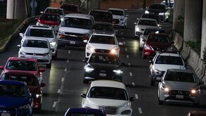 Tráfico y circulación de autos en el Estado de México.