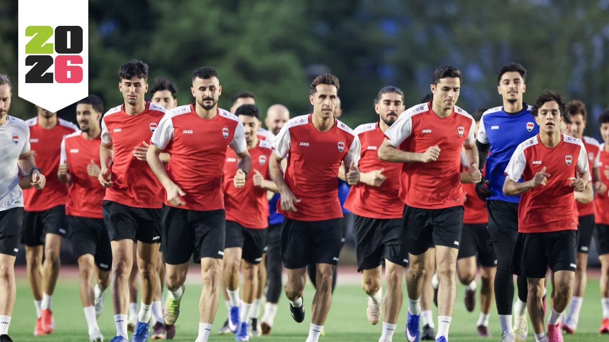 La Selección de Irak entrenando en el Centro Deportivo Borrego en Monterrey.