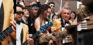 Belinda visitó la Ciudad de México para realizar una serie de promocionales para al próximo mundial de futbol junto a Los Ángeles Azules y Santa Fe Klan