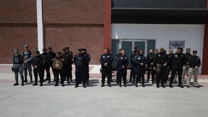 Elementos de la Policía de Escobedo