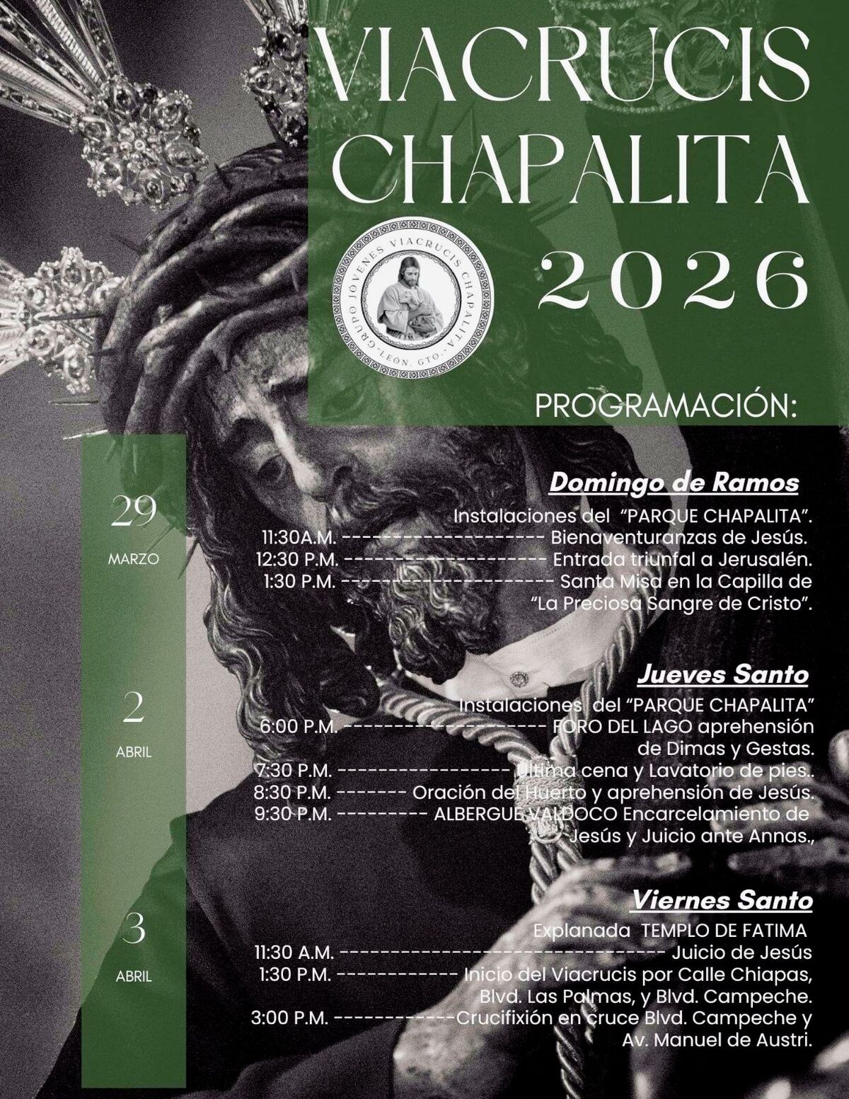 En la edición número 67 el Viacrucis de Fátima se vuelve a colocar como el más intenso de León.