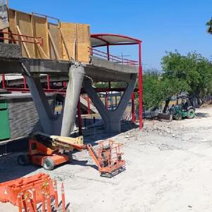 Obras del Metro sin terminar en Monterrey