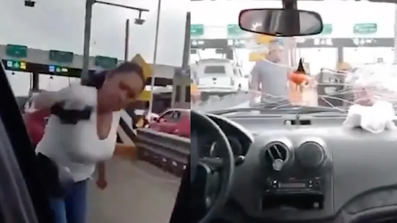 Un video difundido en redes muestra el momento en que una familia fue agredida en la autopista México-Pachuca.