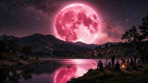 La Luna Rosa es uno de lo fenómenos que marca el inicio de una nueva temporada