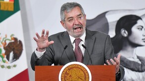 Juan Ramón de la Fuente, canciller que deja la titularidad de la Secretaría de Relaciones Exteriores.