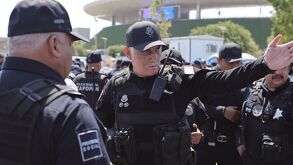 Policía de Zapopan afinando detalles antes del inicio del partido entre RD Congo y Jamaica