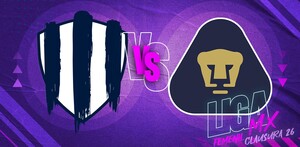 Rayadas recibe a Pumas Femenil en la jornada 15 del Clausura 2026.