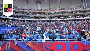 República Democrática del Congo festejando su regreso al Mundial.