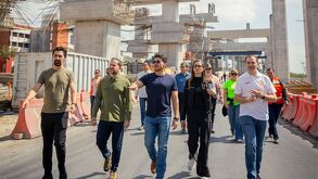 Samuel García y Mariana Rodríguez verifican la seguridad y calidad en la construcción del metro en Nuevo León