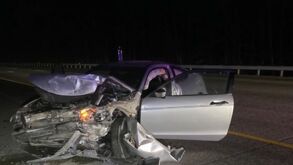 Vehículo chocado en Virginia