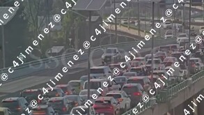 Revelan nuevo video de la persecución de ladrones que robaron un millón de pesos en Periférico.