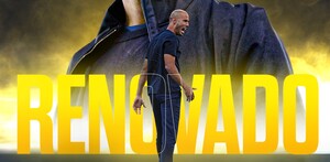 Guido Pizarro en la foto oficial de su renovación con Tigres.