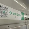 Letrero de wifi gratis en Metro de Monterrey