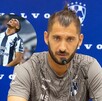 Nico Sánchez en conferencia de prensa con Rayados.