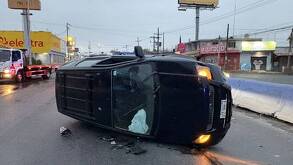 El conductor de la unidad fue trasladado consciente a un hospital