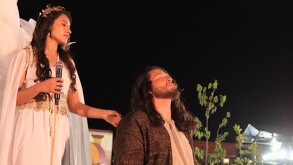 Representación de Jesús en el Huerto de los Olivos Judea San Martín de las Flores