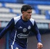 Owen González en un entrenamiento con Club Puebla.