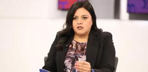 Itzel Castillo, presidenta del Congreso de Nuevo León, hablando en programa Cambios