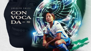 Joselyn Solís en la foto de Club Puebla tras su convocatoria a la Selección Mexicana sub-20.