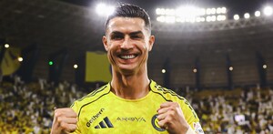 Cristiano Ronaldo en la victoria de Al-Nassr en su regreso tras su lesión.