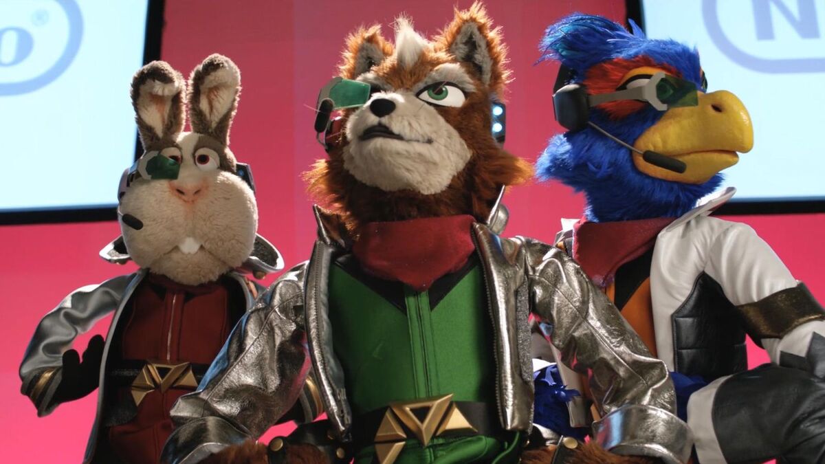 Personajes de Star Fox en marioneta