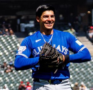 Brandon Valenzuela previo a  su debut con Toronto Blue Jays.
