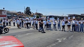 Familiares y amigos de Luis Karol bloquearon Periférico Norte para exigir avances en su búsqueda