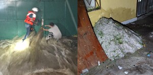 Granizo en La Laguna