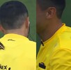 Mariposa sobre el arbitro del partido de Rayados vs San Luis