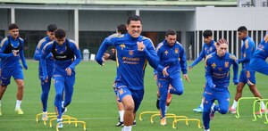 Entrenamiento de Tigres con Cesar Araujo.