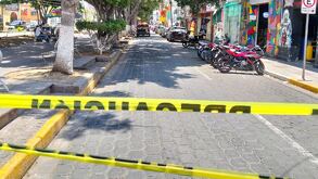 Cinta de seguridad que protege uno de los parques del municipio de Tehuacán.