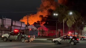 Movilización por incendio en Apodaca.
