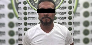 Alberto 'El Patrón' del Río detenido tras presuntamente agredir a su esposa, quien presentaba lesiones visibles en el rostro y los brazos.