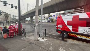 Zona de atropello de mujer en Monterrey