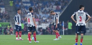 Rayados en su derrota ante el equipo de Atlético San Luis.